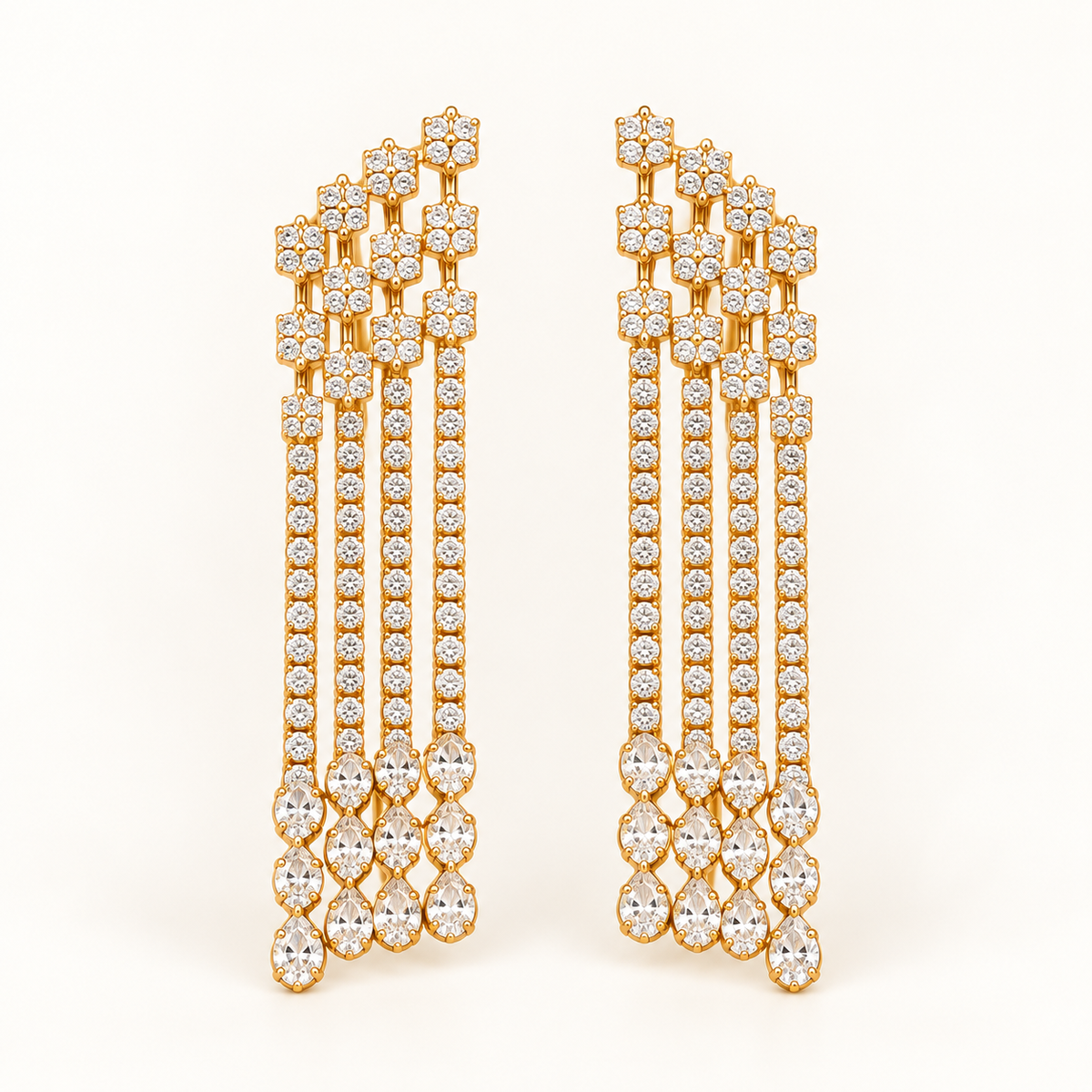 Crystal Chandelier Drop Earrings
