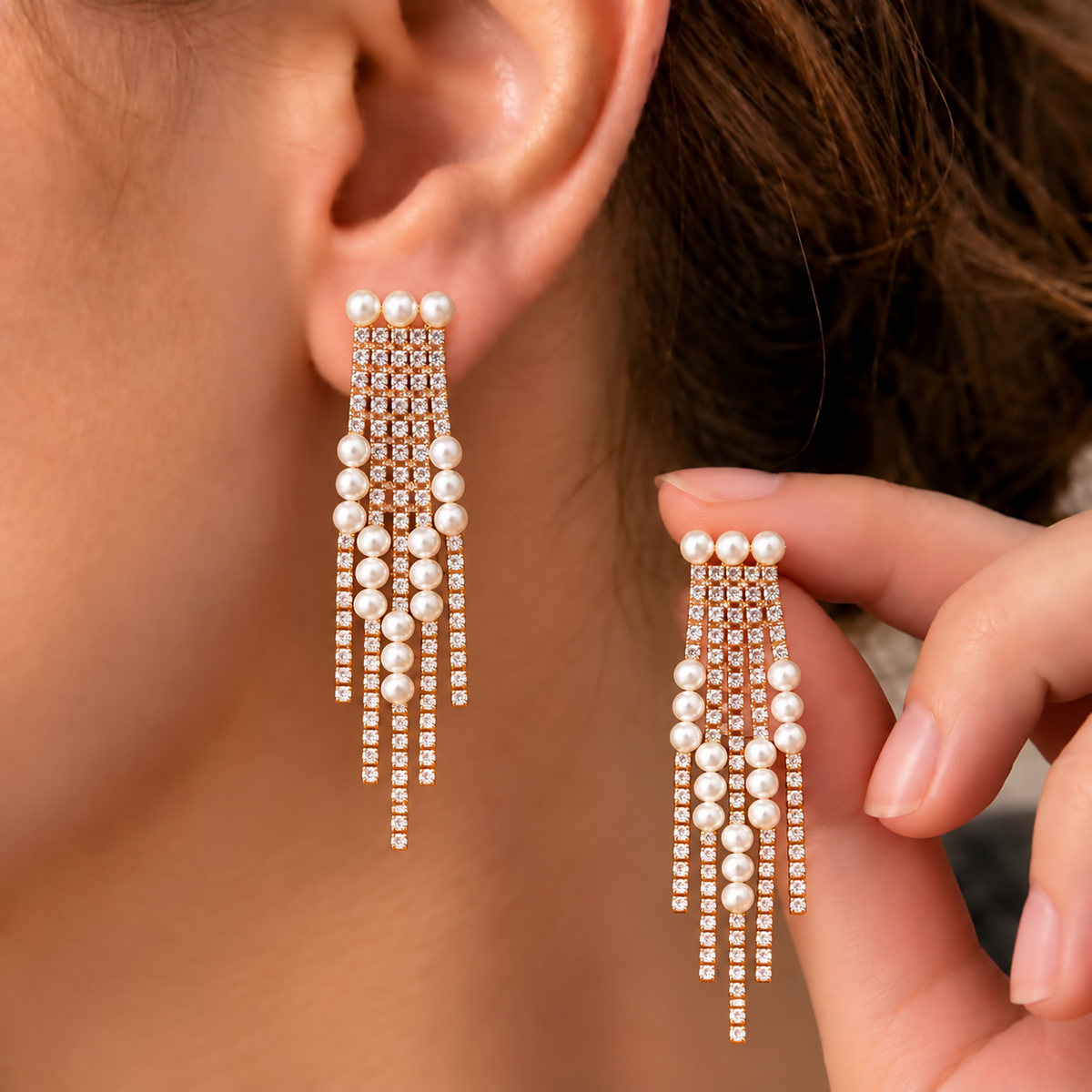 Crystal Chandelier Drop Earrings