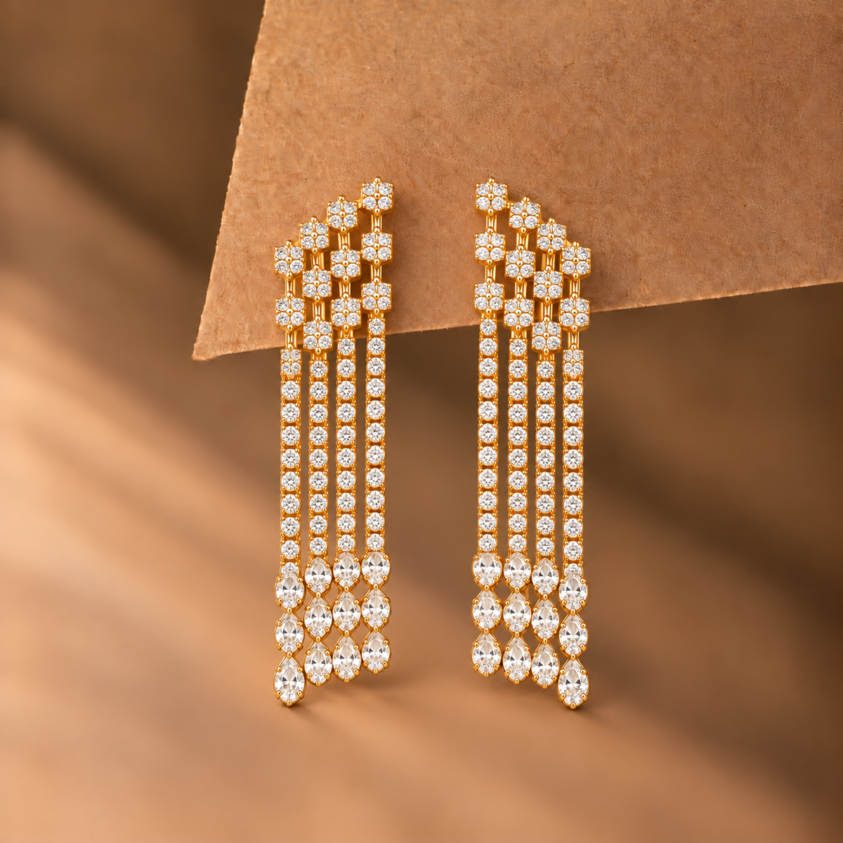 Crystal Chandelier Drop Earrings