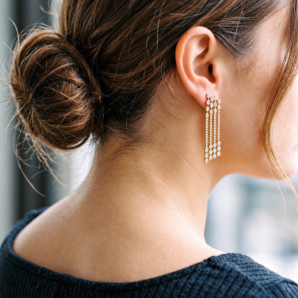 Crystal Chandelier Drop Earrings