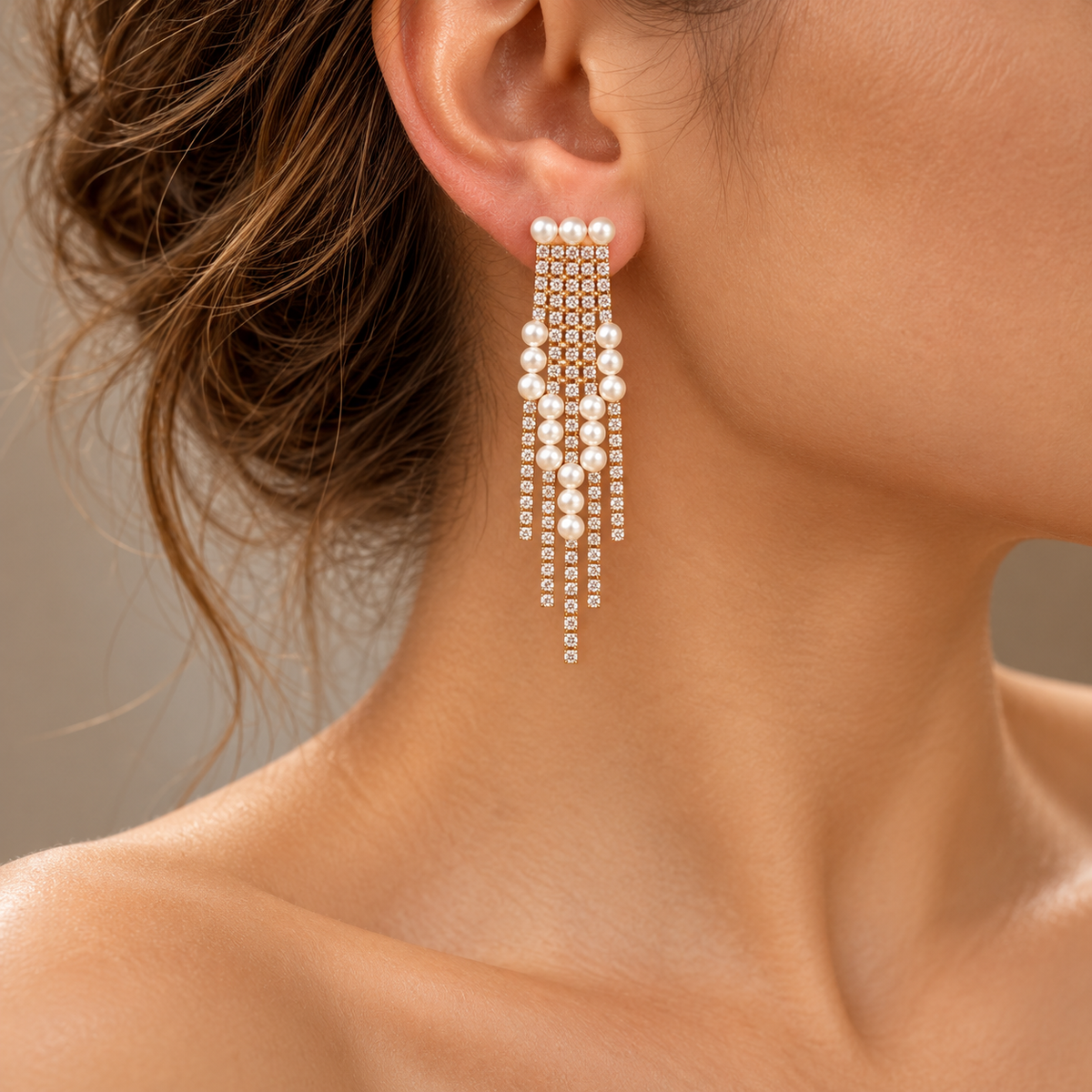 Crystal Chandelier Drop Earrings