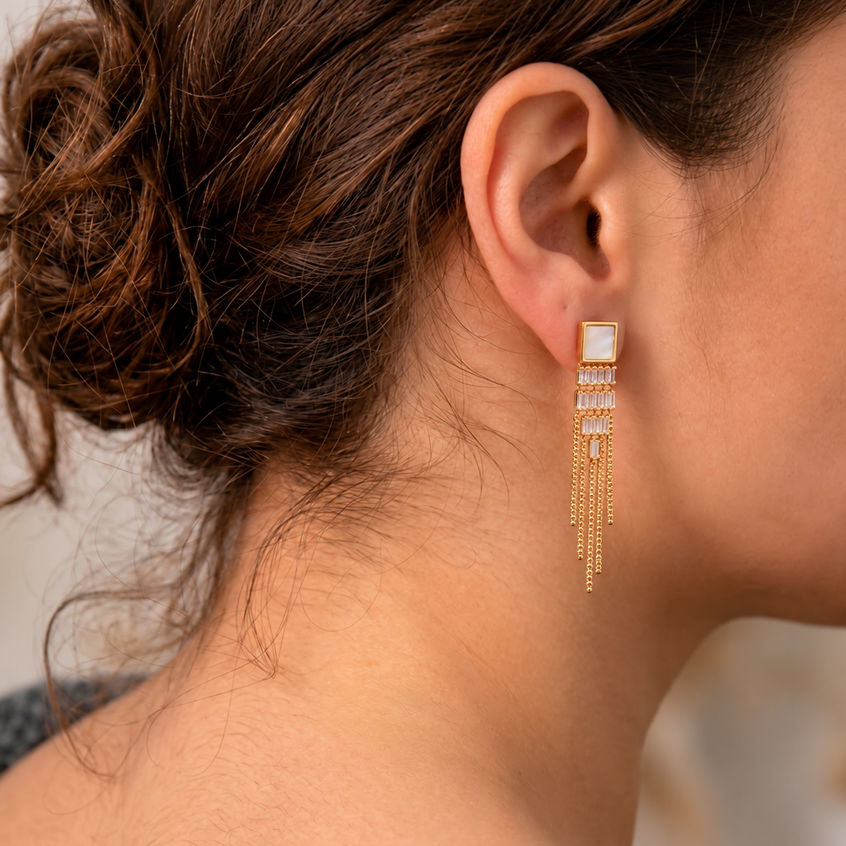 Fringe Drop Earrings