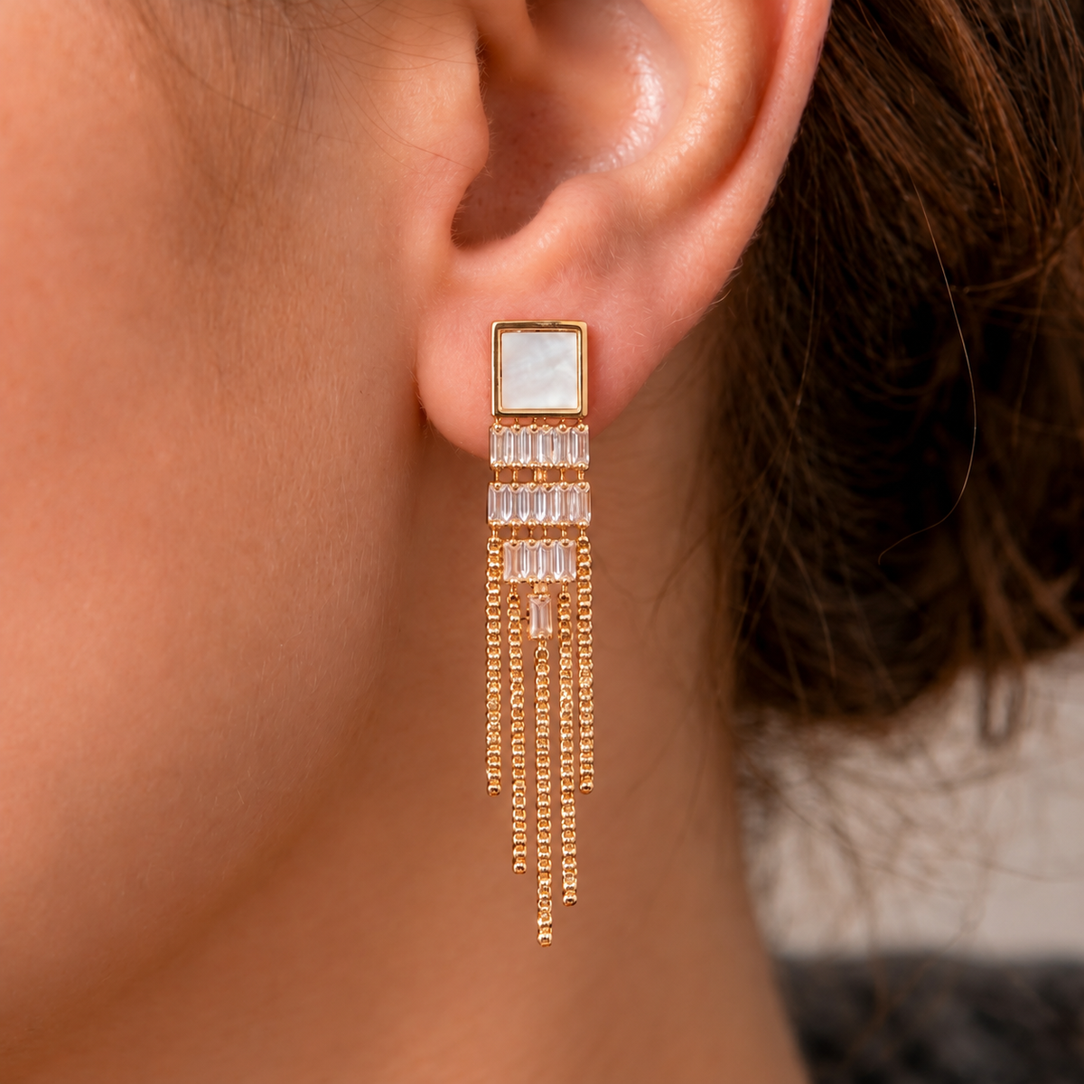 Fringe Drop Earrings