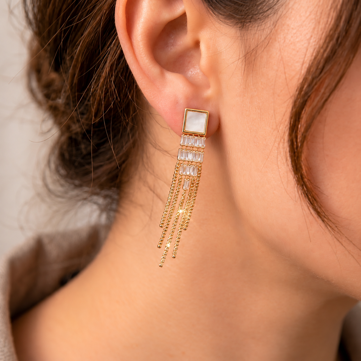 Fringe Drop Earrings