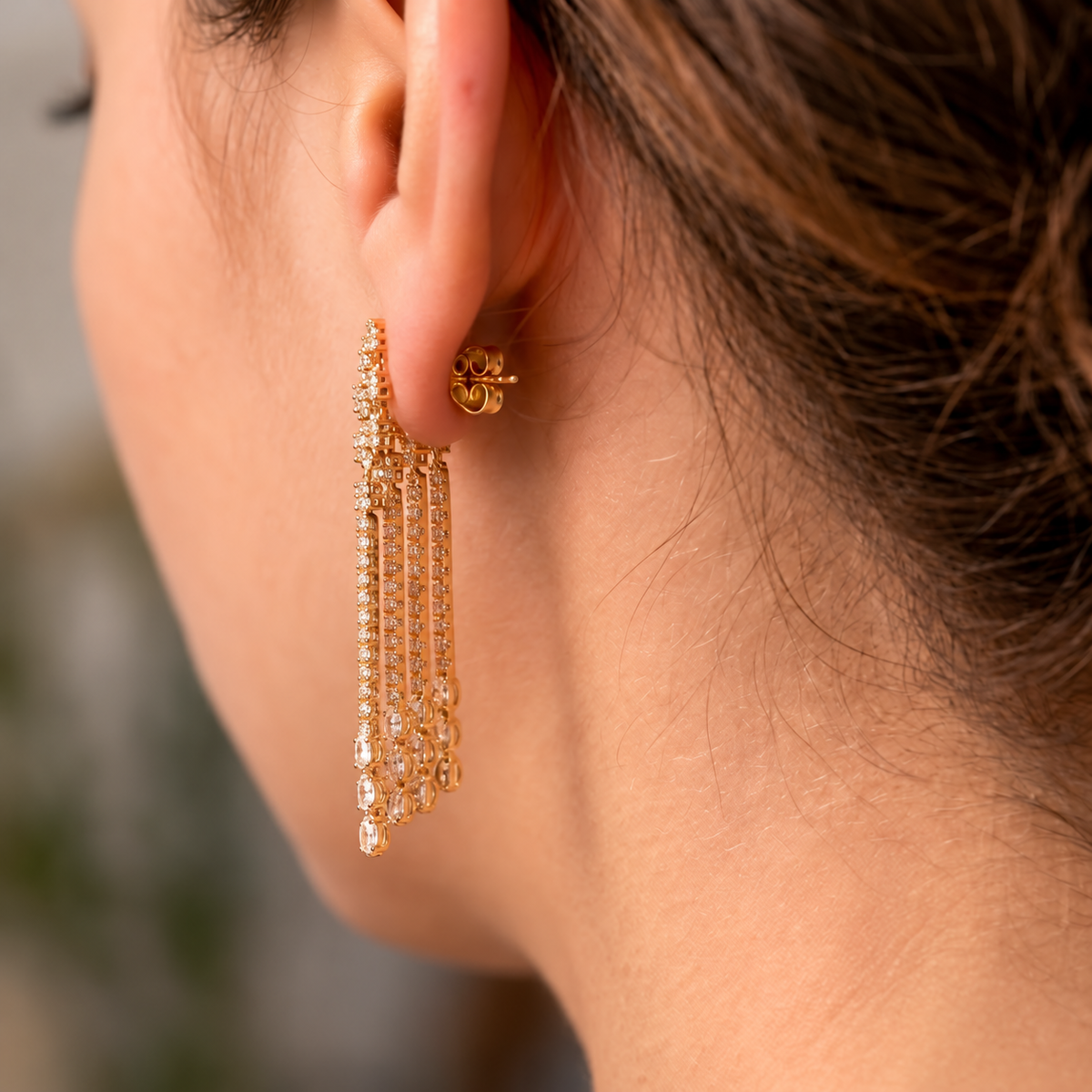 Crystal Chandelier Drop Earrings