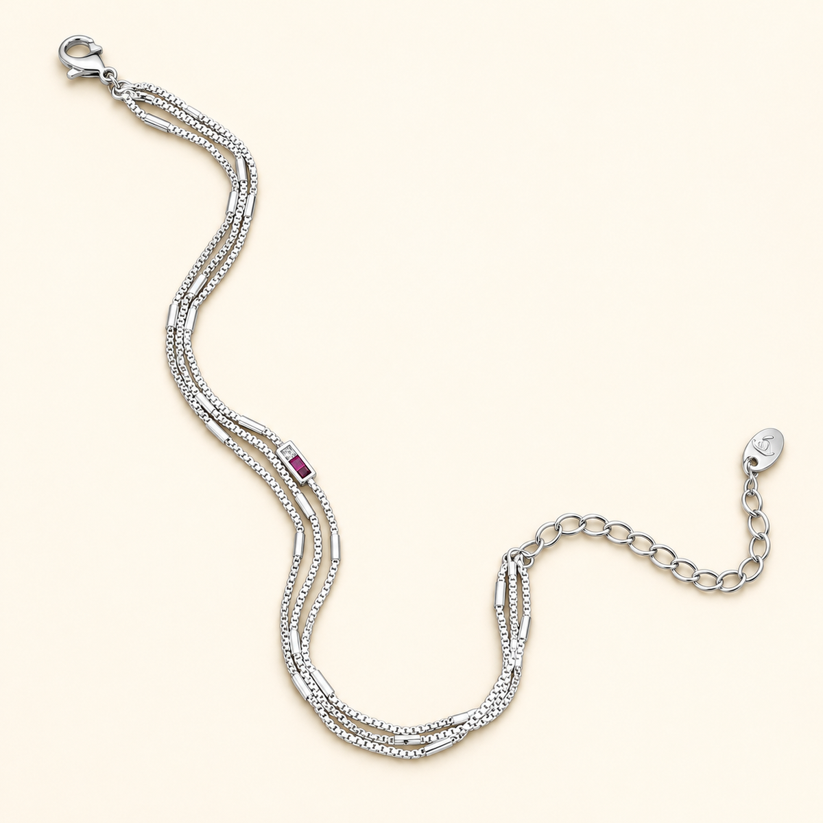 Silver Tone Multi-Strand Bracelet